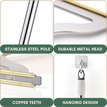 Furrington FurLift: Long-Handle Pet Hair Removal Carpet Rake
