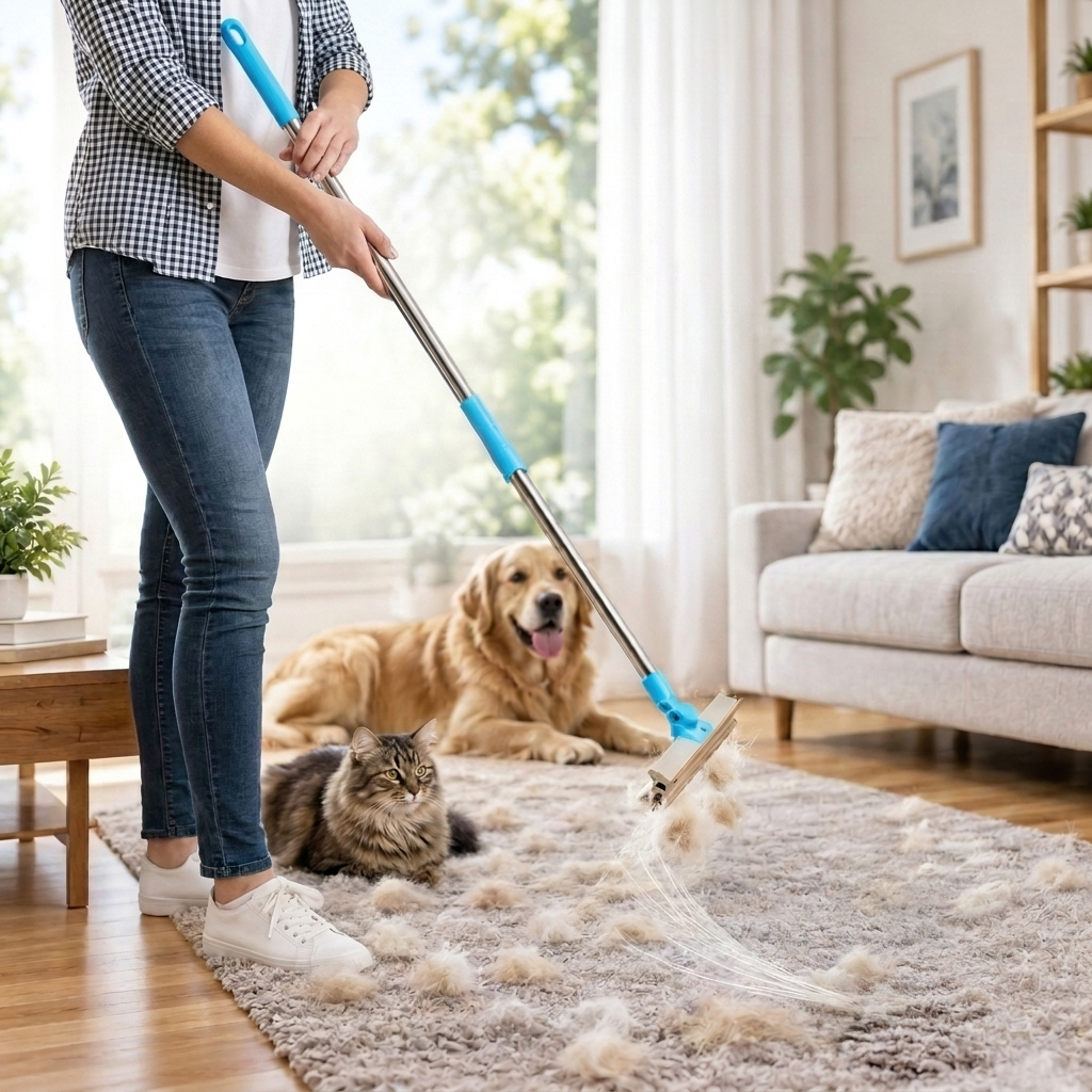 FurLift™ Carpet Rake Pet Hair Remover